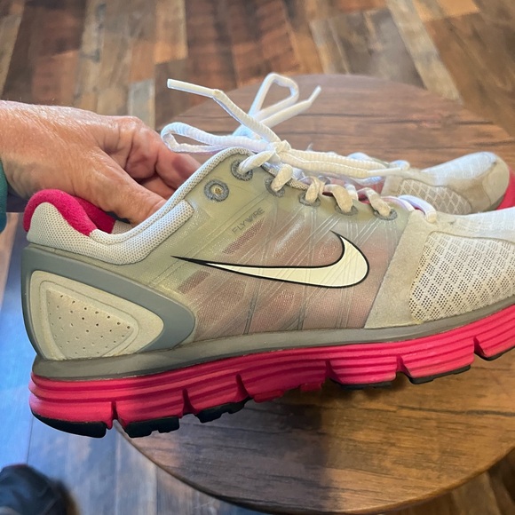 Nike Lunarglide 2 Womens Sneakers Size 8 Gray/White/Pink - Picture 5 of 16